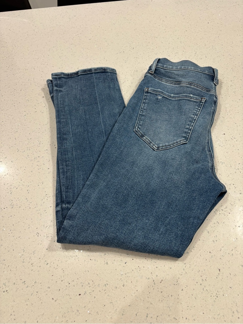 Women’s Express Jeans Slim straight high stretch Size 12 worn twice - Picture 2 of 5